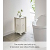 image:imageYAMAZAKI Home Tower Rolling Toilet Paper Stocker  Steel  Holds Up to 12 Rolls of Toilet PaperWhite