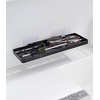 image:imageYAMAZAKI Home Tower SelfAdhesive Bathroom Sink Organizer Rack  Versatile Storage For Toothbrushes Makeup Hair Products  Easy Installation On Tile Plastic Metal  SpaceSaving Tray  SteelBlack