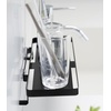 image:imageYAMAZAKI Home Tower SelfAdhesive Bathroom Sink Organizer Rack  Versatile Storage For Toothbrushes Makeup Hair Products  Easy Installation On Tile Plastic Metal  SpaceSaving Tray  SteelBlack