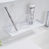 image:imageYAMAZAKI Home Tower SelfAdhesive Bathroom Sink Organizer Rack  Versatile Storage For Toothbrushes Makeup Hair Products  Easy Installation On Tile Plastic Metal  SpaceSaving Tray  SteelWhite
