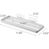 image:imageYAMAZAKI Home Tower SelfAdhesive Bathroom Sink Organizer Rack  Versatile Storage For Toothbrushes Makeup Hair Products  Easy Installation On Tile Plastic Metal  SpaceSaving Tray  SteelWhite