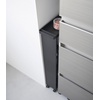 image:imageYAMAZAKI Home Tower Slim 4Tier Rolling Storage Cart  Mobile Organizer for Kitchen Or Bathroom 317  Steel Black