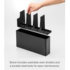 image:imageYAMAZAKI Home Tower Slim Kitchen Stand With Slim Depth  Convenient Storage For Cutting Boards amp Utensils  SpaceSaving Design Easy To Clean  SteelBlack