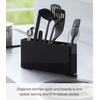 image:imageYAMAZAKI Home Tower Slim Kitchen Stand With Slim Depth  Convenient Storage For Cutting Boards amp Utensils  SpaceSaving Design Easy To Clean  SteelBlack