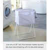 image:imageYAMAZAKI Home Tower Space Saving Storage Hamper 276  Steel  98 Gallons 35 LitersWhite