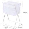 image:imageYAMAZAKI Home Tower Space Saving Storage Hamper 276  Steel  98 Gallons 35 LitersWhite