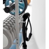 image:imageYAMAZAKI Home Tower Steel Storage Rack for Yoga Mats amp Foam Rollers  Includes Hooks for Fitness Accessories  SteelWhite