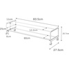 image:imageYAMAZAKI Home TwoTier Rolling Shoe Rack LowProfile Organizer Stand WhiteWhite