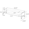 image:imageYAMAZAKI Home TwoTier Rolling Shoe Rack LowProfile Organizer Stand WhiteWhite