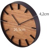 image:imageYAMAZAKI Home Wall Clock  Modern Wood Home Decoration Steel  Wood One Size Ash  Modern wood home decoration wall clock Designed for convenient home organization Helps keep everyday spaces organizedWalnut