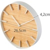 image:imageYAMAZAKI Home Wall Clock  Modern Wood Home Decoration Steel  Wood One Size Ash  Modern wood home decoration wall clock Designed for convenient home organization Helps keep everyday spaces organizedAsh