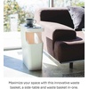 image:imageYAMAZAKI home Tower Side table and Trash can White  3988White