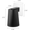 image:imageYamazaki 5488 Film Hook Magnetic Tumbler Black Approx W 28 x D 28 x H 37 inches 7 x 75 x 95 cm Tumbler Approx 28 x 30 x 49 inches 7 x 75 x 125 cm Whole When Storeed Tower