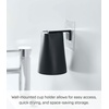 image:imageYamazaki 5488 Film Hook Magnetic Tumbler Black Approx W 28 x D 28 x H 37 inches 7 x 75 x 95 cm Tumbler Approx 28 x 30 x 49 inches 7 x 75 x 125 cm Whole When Storeed Tower