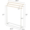 image:imageYamazaki Home Bath Towel Hanger  Bathroom Holder Rack Organizer  Convenient bathroom holder rack organizer for drying bath towels Compact and functional spacesaving design Easy to cleanWhite