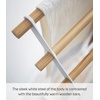 image:imageYamazaki Home Bath Towel Hanger  Bathroom Holder Rack Organizer  Convenient bathroom holder rack organizer for drying bath towels Compact and functional spacesaving design Easy to cleanWhite