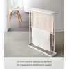 image:imageYamazaki Home Bath Towel Hanger  Bathroom Organizer Storage Holder Dry Rack Steel One Size WhiteWhite