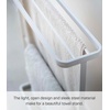 image:imageYamazaki Home Bath Towel Hanger  Bathroom Organizer Storage Holder Dry Rack Steel One Size WhiteWhite
