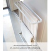 image:imageYamazaki Home Bath Towel Hanger  Bathroom Organizer Storage Holder Dry Rack Steel One Size WhiteWhite