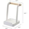 image:imageYamazaki Home Ladle amp Lid Rest  Kitchen Utensil Organizer Stand for Cooking Steel  Wood White  Useful kitchen utensil organizer stand holds lids and ladles while cooking Features durable steel and wood constructionWhite