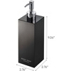 image:imageYamazaki Home Mist Shampoo Dispenser for Shower Gel Pump Bottle  Shampoo  Abs Plastic Black