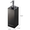 image:imageYamazaki Home Mist Shampoo Dispenser for Shower Gel Pump Bottle  Shampoo  Abs Plastic Black