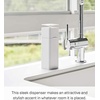 image:imageYamazaki Home One Handed Dispenser Plastic 85 Fluid oz  250 milliliters No Assembly ReqWhite