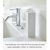 image:imageYamazaki Home One Handed Dispenser Plastic 85 Fluid oz  250 milliliters No Assembly ReqWhite