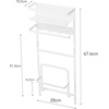 image:imageYamazaki Home Plate Laundry Accessory Organizer  Magnet  Large  Steel  Innovative laundry accessory organizer features a heavyduty magnet that attaches securely to the side of a washer or dryerWhite