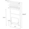 image:imageYamazaki Home Plate Laundry Accessory Organizer  Magnet  Large  Steel  Innovative laundry accessory organizer features a heavyduty magnet that attaches securely to the side of a washer or dryerWhite