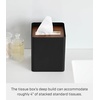 image:imageYamazaki Home Rin Reusable Tissue Box Cover Metal Holder Container Case with Natural Wooden Lid  Steel  Reusable tissue box cover metal holder container case with natural wood lid Designed for convenient home organizationWalnut