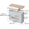 image:imageYamazaki Home Rin Tissue Paper Case with Removable Wooden Lid  Tissue Or Toilet Paper Or Paper Towel Rectangular Storage Holder for Kitchen Bathroom Or Bedroom  Polystone Natural