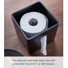 image:imageYamazaki Home Rin Tissue Paper Case with Removable Wooden Lid  Tissue Or Toilet Paper Or Paper Towel Rectangular Storage Holder for Kitchen Bathroom Or Bedroom  Polystone Walnut
