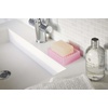 image:imageYamazaki Home Self Draining Soap Tray  Floating Holder Dish for Sink Silicone No Assembly Req  Selfdraining soap tray with a slanted base that directs excess water back into the sink Adds practical everyday storagePink