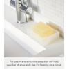 image:imageYamazaki Home Self Draining Soap Tray  Floating Holder Dish for Sink Silicone No Assembly Req  Selfdraining soap tray with a slanted base that directs excess water back into the sink Adds practical everyday storageClear