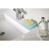 image:imageYamazaki Home Self Draining Soap Tray  Floating Holder Dish for Sink Silicone No Assembly Req  Selfdraining soap tray with a slanted base that directs excess water back into the sink Adds practical everyday storageBlue