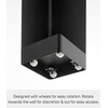 image:imageYamazaki Home Slim Rolling Toilet Paper Storage Cart for Bathroom White  Slim toilet paper organizer and rolling bathroom storage Features an adjustable shelf amp durable steel toilet paper stockerBlack