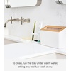 image:imageYamazaki Home Soap Tray  Silicone Holder Dish for Sink Silicone No Assembly Req  Sloped base directs water back into the sink to keep counters dry Easytoclean design requires no assembly Saves spaceWhite