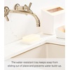 image:imageYamazaki Home Soap Tray  Silicone Holder Dish for Sink Silicone No Assembly Req  Sloped base directs water back into the sink to keep counters dry Easytoclean design requires no assembly Saves spaceWhite