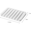 image:imageYamazaki Home Soap Tray  Silicone Holder Dish for Sink Silicone No Assembly Req  Sloped base directs water back into the sink to keep counters dry Easytoclean design requires no assembly Saves spaceWhite