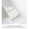 image:imageYamazaki Home Toilet Paper Stocker  Bathroom Storage Organizer Dispenser Steel White