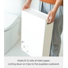 image:imageYamazaki Home Toilet Paper Stocker  Bathroom Storage Organizer Dispenser Steel White