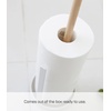 image:imageYamazaki Home Toilet Paper Stocker Holds 3 Toilet Paper Rolls No Assembly Req White One Size  Elegant steel and wood toilet paper stand Compact bathroom organizer storage holder holds 3 rolls Built for everyday useWhite