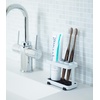 image:imageYamazaki Home Toothbrush and Toothpaste Holder for Bathroom Countertop Steel Water Resistant No Assembly Req  Durable steel stand designed for bathroom countertops A smart fit for modern homes Helps keep everyday spaces organizedWhite