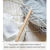 image:imageYamazaki Home Tosca Laundry Basket  Laundry Basket With Wooden Handles  Large 15  Steel  Wood  87 Gallons 33 Liters  Versatile wire laundry basket with comfortable wooden handles Open grid steel design allows maximum airflow Saves spaceMedium