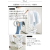 image:imageYamazaki Home Tosca Laundry Cart with Two Metal Bin Basket Hampers On Wheels 38  Steel  WoodSingle Item