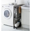 image:imageYamazaki Home Towel Rack and Bath Cart  Rolling Bathroom Storage Organizer Steel One Size WhiteBlack