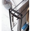 image:imageYamazaki Home Towel Rack and Bath Cart  Rolling Bathroom Storage Organizer Steel One Size WhiteBlack