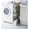 image:imageYamazaki Home Towel Rack and Bath Cart  Rolling Bathroom Storage Organizer Steel One Size WhiteWhite