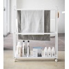 image:imageYamazaki Home Towel Rack and Bath Cart  Rolling Bathroom Storage Organizer Steel One Size WhiteWhite